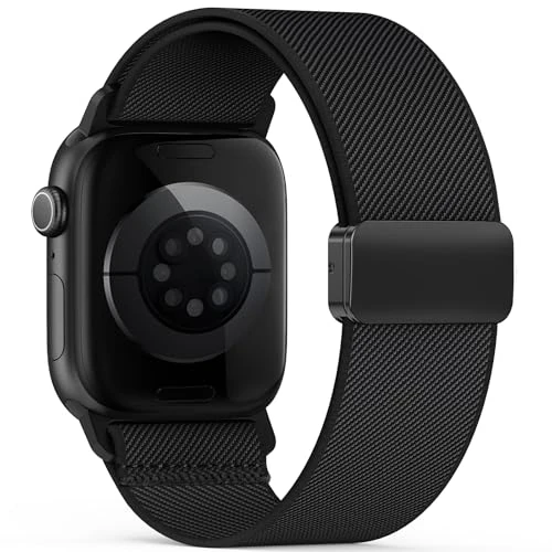 Offerta a tempo: Cinturino Compatibile con Apple Watch 49mm 46mm 45mm 44mm 42mm 41mm 40mm 38mm Uomo Donna, Traspirante Elasticità Nylon Elastico Cinturini per iWatch Seriers 11 10 9 8 7 6 5 4 3 2 1 SE Ultra 3 2 1 - 44% da 13.99 € a 7.83 €