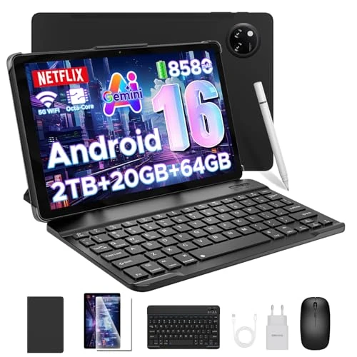 DOOGEE Tab A9+ Tablet 11 Zoll Android 16, 20 GB RAM + 64 GB ROM (2 TB TF), 8580 mAh Tablet im Angebot, 13 MP + 8 MP, hohe Qualität, Dual-Lautsprecher, 90 Hz/ Octa-Core/ BT5.0/ GPS/WiFi 5G / Widevine