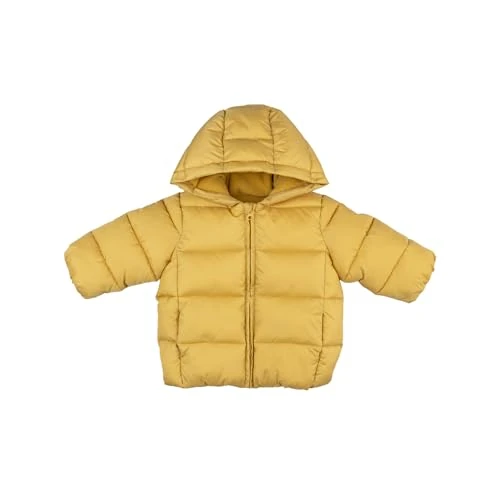 Prénatal Giubbotto Foderato in batterij met cappuccio, waterdicht, ideaal voor L'inverno jongensjas, geel, 12-18 maanden