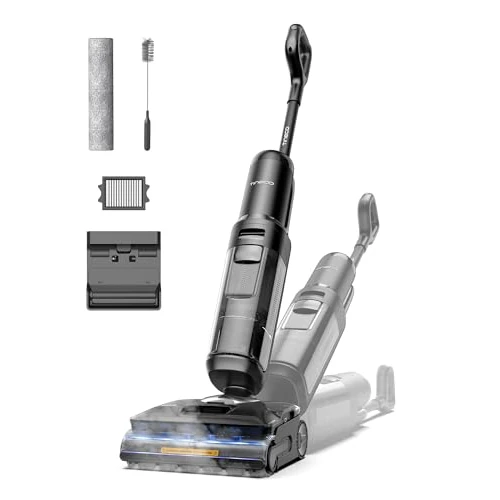 Tineco Floor One S7 Stretch Steam stoomreiniger, draadloze stoomstofzuiger, 2-in-1, 160 °C HyperSteam, 180° plat te leggen, zelfreinigende FlashDry, 80 minuten looptijd, anti-klit-design