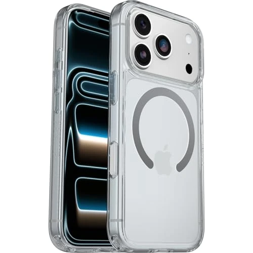 Otterbox Symmetry Series Clear MagSafe Funda para iPhone 17 Pro, Resistente a Golpes y caídas, Funda Protectora Fina, Testada 3X con los estándares Militares anticaídas, Transparente