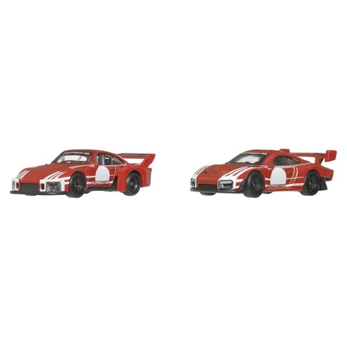 Offerta a tempo: Hot Wheels Premium Car Culture (Porsche 935 & 2018 Porsche 935), Set da 2 Veicoli collezionabili in Scala 1:64 con Pneumatici Real Riders e Telaio in Metallo, 3+ Anni, JHW51 - 26% da 23.98 € a 17.76 €