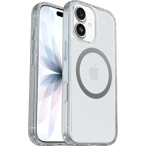 Tijdelijke aanbieding: OtterBox Symmetry Series Clear MagSafe doorzichtige hoes voor iPhone 17, schokbestendig, valbestendig, dunne beschermende hoes, 3x getest volgens militaire standaard, Stardust van 44.99 € naar 24.79 € (45% korting)
