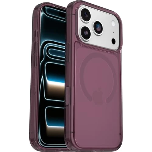OtterBox Symmetry Series Clear MagSafe cover per iPhone 17 Pro, resistente a shock e cadute fino; sottile, testata 3x norme MIL-STD 810G, Trasparente/Rosa
