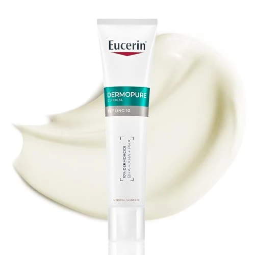 Offerta a tempo: Eucerin DermoPure Clinical Peeling 10 40 ml, Trattamento esfoliante viso notturno purificante, antimacchia e antirughe con Acido Salicilico e 10% Dermoacidi AHA + PHA per la pelle grassa e acneica - 36% da 21.90 € a 13.94 €