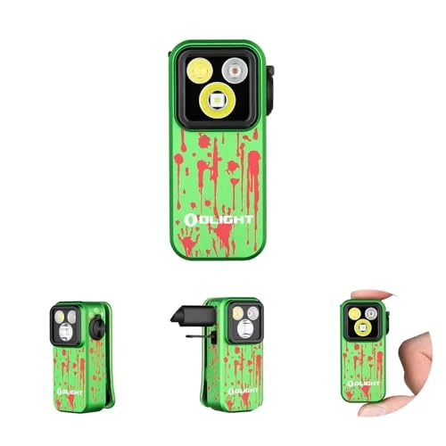 OLIGHT Oclip Pro Linterna EDC Recargable de Clip de Bolsillo 500LM Compacta Conveniente Carga USB C Magnética Portátil para Trabajo Nocturno Herramienta (Verde Zombi)