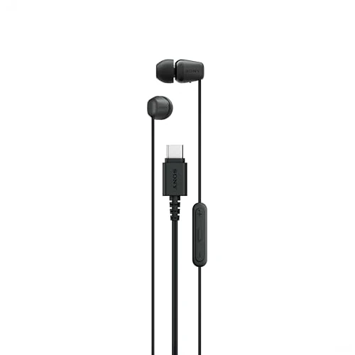 Limited offer: Sony IER‑EX15C USB‑C Wired Earbuds with Mic – Lightweight In‑Ear Headphones for Android, iPhone, Laptop & PC – Tangle‑Free Cable, Clear sound – Perfect for Travel & Everyday Use – Black from 19.93 EUR to 19.93 EUR (save 0%)