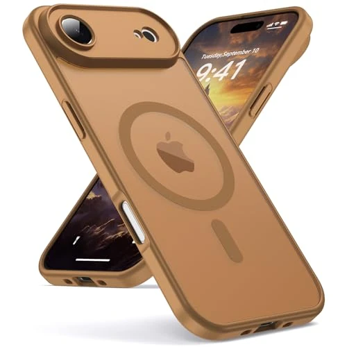 Oududianzi - Case for iPhone Air Compatible with Magsafe Mobile Phone Case, Translucent Matte PC Back TPU Silicone Protective Case, Camera Protection Translucent Matt Scratch-Resistant Shockproof