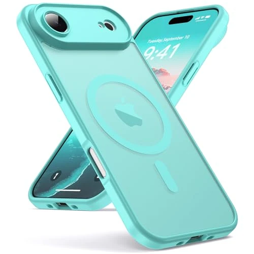 Oududianzi - Case for iPhone Air Compatible with Magsafe Mobile Phone Case, Translucent Matte PC Back TPU Bumper Silicone Protective Case, Camera Protection Translucent Matt Scratch-Resistant