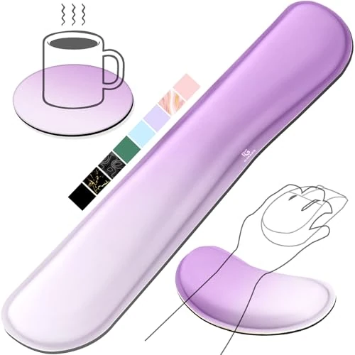 期間限定オファー: Gimars アップグレード 拡大 ジェル メモリーフォーム セット キーボード リストレストパッド マウスリストクッション サポート オフィス用 ゴールデンコンピュータ ノートパソコン Mac クラウドゴールデン 通常価格 13.99 JPY セール価格 11.89 JPY (割引 15%)