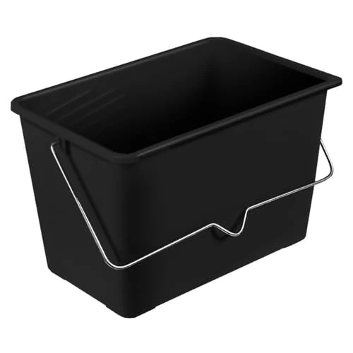 Nespoli Cubo de Pintura de 15 litros con asa, Cubo de Pintura de plástico Resistente, para blanquear Superficies amplias y Uso repetido con Rodillo de Pintura - Rejilla no incluida