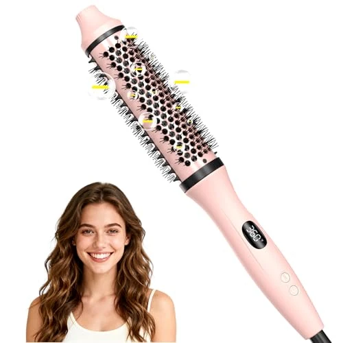 Offre limitee: Bopcal Brosse Chauffante 3 in 1 - Brosse Thermique 38mm, Thermal Brush Ionique Anti-Frisottis, Lissante et Volumatrice, Chauffage Rapide, 6 Réglages Température & Double Voltage - Cadeau pour Femmes de 69.99 EUR a 42.99 EUR (economie 39%)