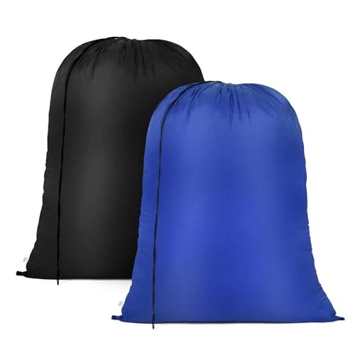 Offerta a tempo: OTraki 2 Pezzi Sacco Biancheria Sporca Viaggio,60X80cm Sacchi da Biancheria con Coulisse,Pieghevole Sacchetti per Vestiti Sporchi Borse Portaoggetti Pieghevole per Dormitorio Lavanderia Bagno Camp - 0.00% da 12.99 € a 12.99 €