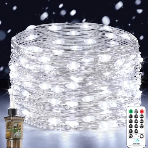 Tijdelijke aanbieding: Lichtsnoer, 18 m, 150 leds, lichtketting met stekker, 8 modi, decoratieve led-lichtketting, waterdicht, voor binnen en buiten, geschikt voor tuin, feest, Kerstmis van 14.99 EUR naar 14.99 EUR (korting 0%)