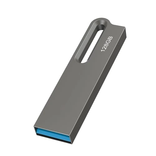 Offerta a tempo: Chiavetta USB 128GB 3.0 Pennetta Pen Drive USB 128 GB Memoria USB Stick ad Alta Velocità di Archiviazione dei Dati e Facile Trasferimento Per PC Tablet Laptop Cellulare Gray - 43% da 29.99 € a 17.09 €