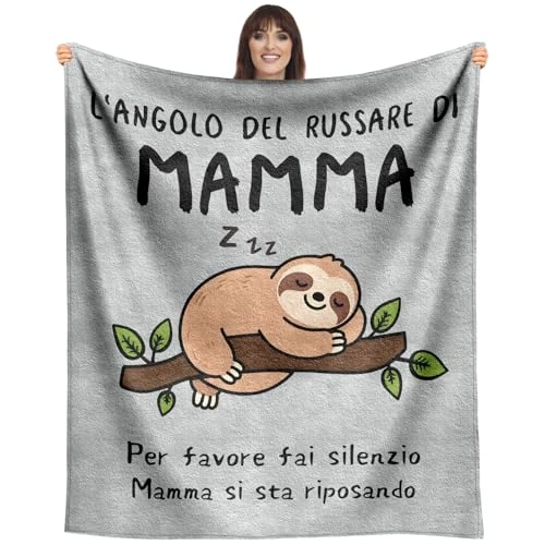 Offerta a tempo: SDOES Regalo Festa della Mamma: Coperte per Natale e Compleanno, Regali Figlia/Figlio, 130 x 150 cm - 0.00% da 24.99 € a 24.99 €