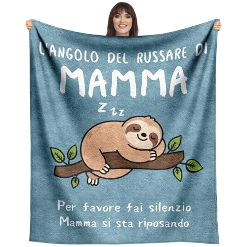 Offerta a tempo: SDOES Regalo Festa della Mamma: Coperte per Natale e Compleanno, Regali Figlia/Figlio, 130 x 150 cm - 10% da 24.99 € a 22.55 €