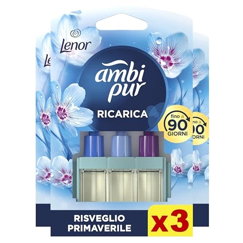 Offerta a tempo: Ambi Pur Profumatore Bagno, Elimina Odori,3 Pezzi, Risveglio Primaverile - 20% da 14.99 € a 11.99 €