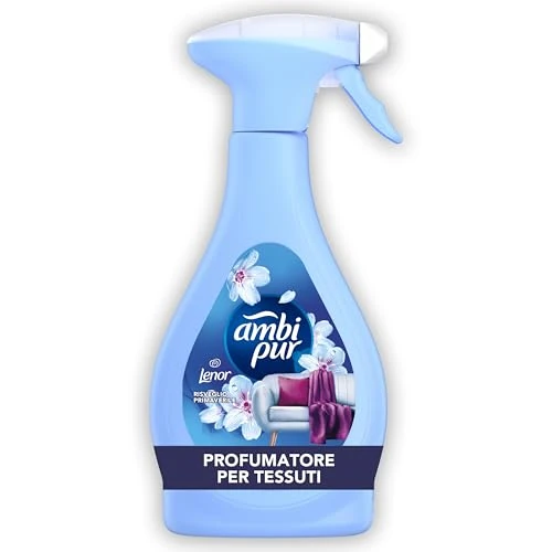 Offerta a tempo: Ambi Pur Profumatore Tessuti Spray, 385ml, Lenor Risveglio Primaverile | Combatte Odori Ostinati nelle Stoffe, Lascia Una Fresca Fragragranza, Elimina il Cattivo Odore, Dona Freschezza alla Stoffa - 40% da 4.99 € a 2.99 €