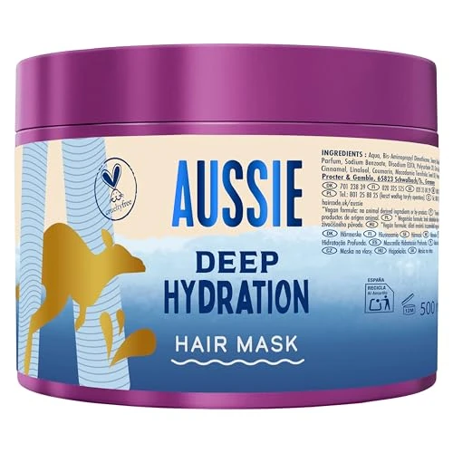 Oferta limitada: Aussie Hidratación Profunda Mascarilla para el pelo 500ml. Rehidrata, Nutre y Acondiciona Profundamente el Pelo Seco, Sediento y Quebradizo. Vegana y CrueltyFree. Enriquecida con Aceites de Jojoba de 10.99 € a 9.89 € (ahorro 10%)