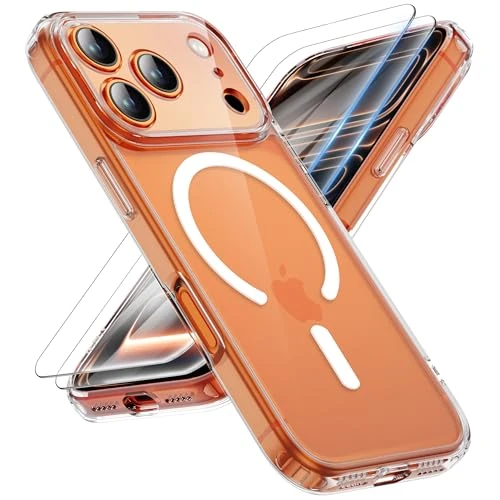 Oferta limitada: ORETECH Magnética para Funda iPhone 17 Pro MAX, Compatible con mag-Safe, con [2X Protector de Pantalla] Antichoque Tapa Trasera Resistente Arañazos para Carcasa iPhone 17 Pro MAX 6,9" Transparente de 10.99 € a 8.92 € (ahorro 19%)