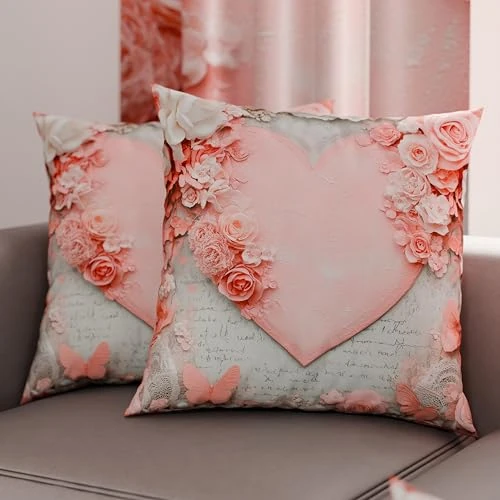 Limited offer: PETTI Artigiani Italiani - Pair of Pillow Cases 40 x 40 cm in Microfibre, Cushions for Bedroom Furniture, Sofa, Living Room, Set of 2 Cushion Covers, Shabby 335 Pillowcase, 100% Made in Italy from 13.90 EUR to 8.22 EUR (save 41%)