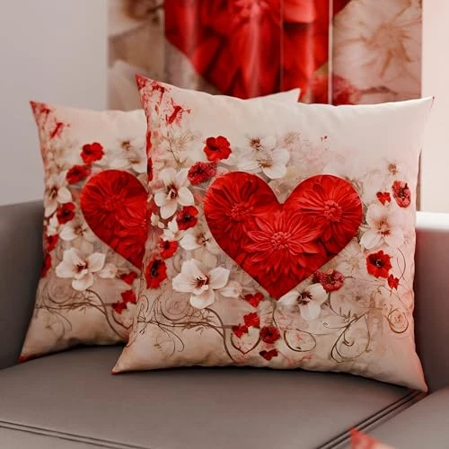 Tijdelijke aanbieding: PETTI Artigiani Italiani - Paar kussenslopen 65 x 65 cm van microvezel, decoratief kussen voor slaapkamer, bank, woonkamer, set van 2 kussenslopen, shabby 338, 100% Made in Italy van 22.85 € naar 7.34 € (67.88% korting)