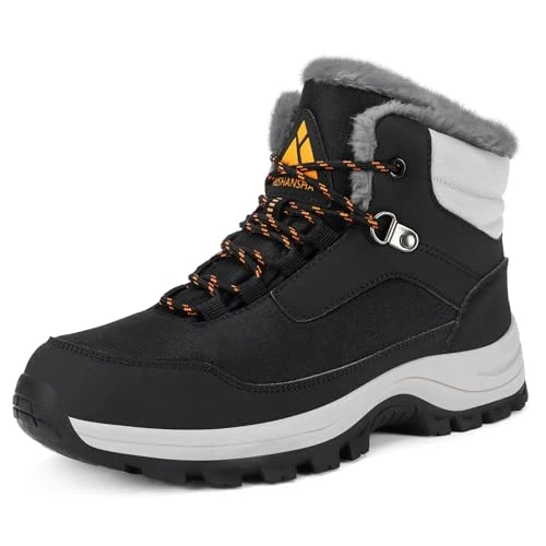 Oferta limitada: Mishansha Botas Mujer Invierno Cálidos Zapatos Senderismo Antideslizante Botines de Montaña Negro 39 de 54.99 EUR a 34.99 EUR (ahorro 36%)