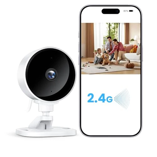 Oferta ograniczona: WOLFANG Kamera wewnętrzna 1080P Kamera bezpieczeństwa CCTV Bezpieczeństwo domu, wykrywanie ruchu/dźwięku, kamera bezpieczeństwa w domu, 2-drożny dźwięk, noktowizor, alarm w czasie rzeczywistym z 52.00 EUR na 52.00 EUR (znizka 0%)