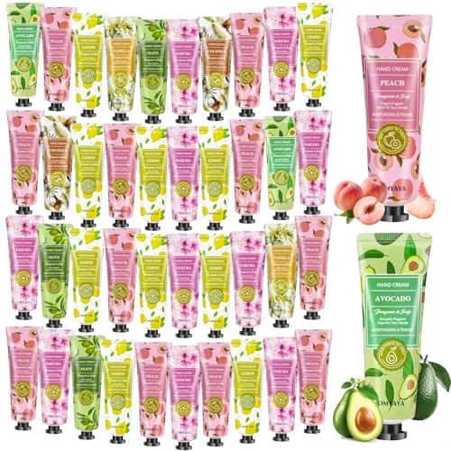 Offerta a tempo: Set di creme per le mani, mini set regalo di creme per le mani, 48 pezzi di crema per le mani, regali di Natale per donne, crema idratante profumata per mani e piedi, piccoli regali per donne - 17% da 11.99 € a 9.99 €