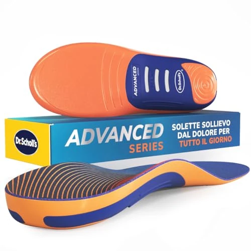 Dr. Scholl’s Advanced Pain Relief Insoles for Men & Women, Heavy Duty Orthotics Inserts for Work Shoes & Boots, Plantar Fasciitis & Arch Support, Shock-Absorbing, Supports up to 150kg, F UK 8.5-9
