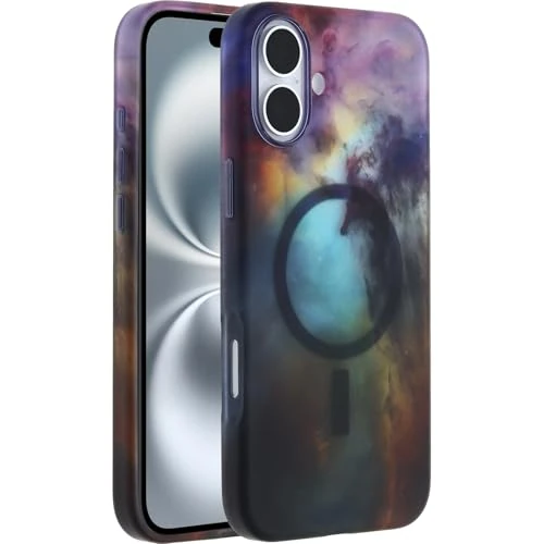 OtterBox Slim &Sturdy Series-hoesje voor iPhone 16 Plus met MagSafe, schokbestendig, valbestendig, ultradun, dun beschermend hoesje, getest volgens militaire standaard, Space