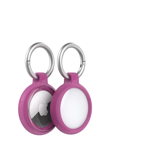OtterBox AirTags Clear Case pour AirTag, Antichoc, Anti-Chute, Ultra-Mince, Robuste, Coque de Protection Mince pour Apple AirTags, Mousqueton Inclus, Rosefinch