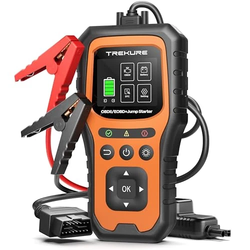 Limited offer: Car Battery Jump Starter with OBD2 Scanner 5000A, Car Battery Jumper Starter Portable (All Gas/10L Diesel), 12V Jump Box Jumper Cables, Code Reader for Check Engine Light, Diagnostic Tool from 99.00 EUR to 65.84 EUR (save 33%)