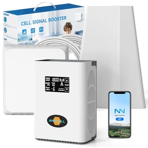Offerta a tempo: ANYCALL Amplificatore Segnale Cellulare 5G 4G LTE 3G GSM Ripetitore per Casa sulla Banda 3, 7, 8 e 20 per TIM Wind Tre Iliad e altro con Schermo Intelligente - 21% da 289.00 € a 229.00 €