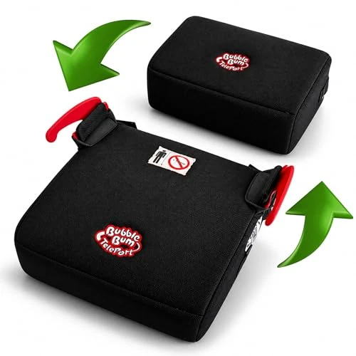 Oferta limitowana: BubbleBum Teleportowany fotelik samochodowy, bez oparcia, przenośny fotelik samochodowy, idealny do codziennego użytku i składany, do podróży, certyfikat R129, wzrost dziecka od 125 do 150 cm, czarny z 299.00 zł na 299.00 zł (oszczędź 0