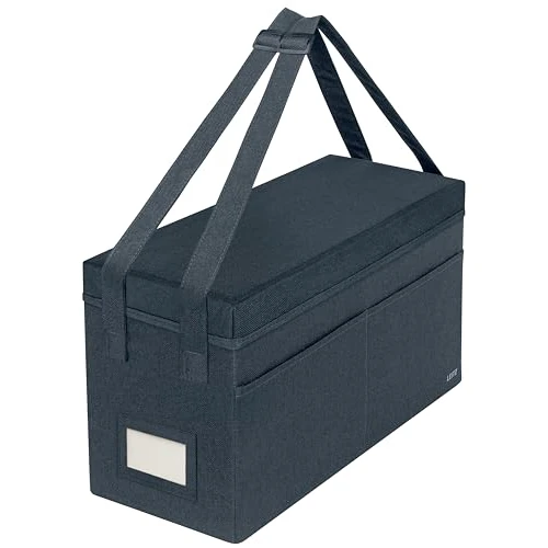 Oferta limitowana: Torba na akcesoria Leitz Fabric, z pokrywką – Składana Torba na Laptopa, Organizer na Biurko i Akcesoria do Rękodzieła do Biura, Domu i Szkoły, z 3 Komorami, Regulowanymi Uchwytami i Identyfikatorem z 109.33 zł na 109.33 zł (oszczędź 0.
