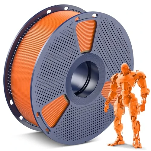 SUNLU PLA Filament 1.75 mm, 3D Printer Filament PLA 1.75 mm +/- 0.02 mm, Easy to Use, Beginner Friendly, Suitable for Most FDM 3D Printers, 1 kg Spool (Sunny Orange)