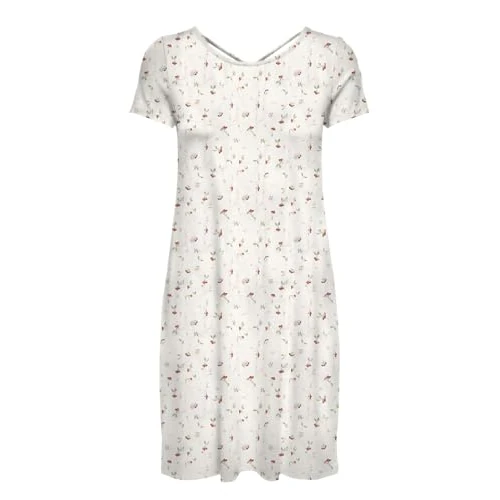 Oferta limitada: Only Onlbera Back Lace Up S/S Dress Jrs Noos Elegante Vestido De Manga Cuello O Corte Regular, Cloud Dancer, XL Mujeres de 18.69 € a 18.69 € (ahorro 0.00%)