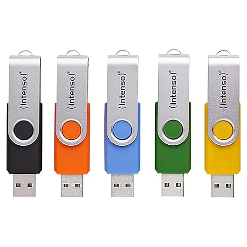 Limited-time offer: Intenso Office Line Multipack USB Stick 5X 32GB - Super Speed USB 3.2, up to 70MB/s, Assorted Colours with Metal Bracket and Labelling Labels from $40.26 to $40.26 (save 0.00%)