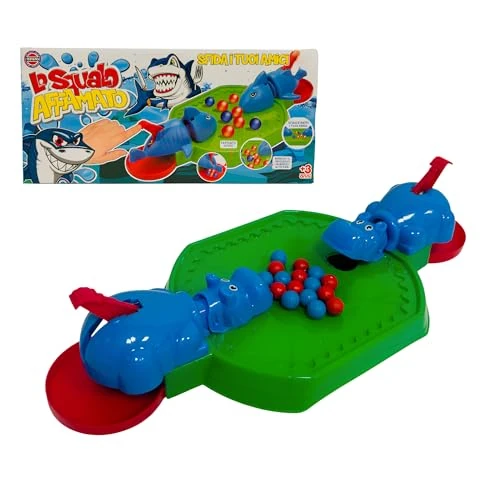 Offerta a tempo: Generico Gioco Ippopotamo Mangia Palline Squalo Affamato Gioco da Tavolo di Società per Tutta la Famiglia Gioco dello Squalo Giocattolo Ippopotami che Mangiano Regalo Bambini Ragazzi Adulti - 40% da 19.90 € a 11.92 €