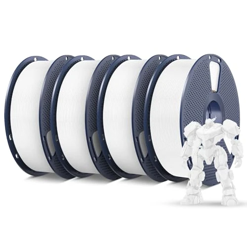 SUNLU PETG Filament 1.75 mm 4 kg Bundle, 4 White.