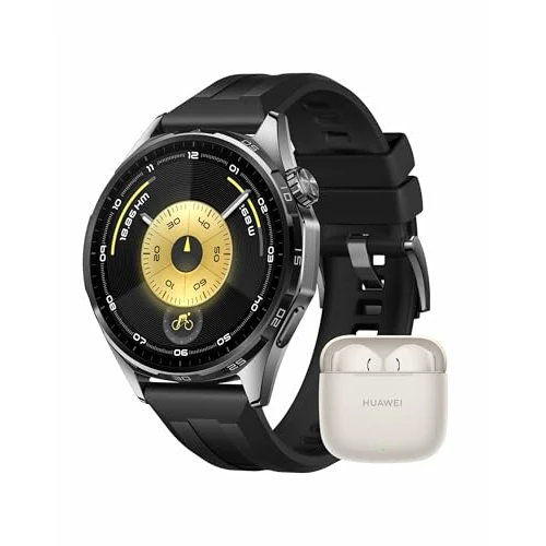 Oferta limitada: HUAWEI Watch GT 6 46mm Negro GPS Smartwatch + FreeBuds SE 3 Beige, AMOLED Pantalla Táctil, hasta 14 Días de Autonomía, NFC,Ciclismo,100+Modos Deportivos, iOS y Android Compatible, Monitoreo de Salud de 298.00 EUR a 247.49 EUR (ahorro 17%)