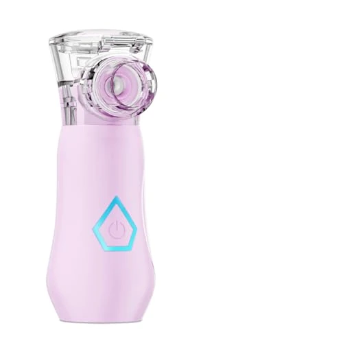 Aerosol Portatile Silenzioso, Macchina Aerosol per Adulti e Bambini, Ricaricabile Aerosol Portatile con 2 Maschere e Boccaglio, 2 Modalità Regolabili, Apparecchio Aerosol per Viaggi e Uso Domestico