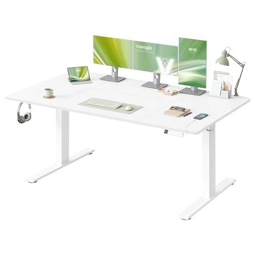 Offerta a tempo: VASAGLE Scrivania Regolabile in Altezza, 160 x 80 cm, Porta USB-C - 17% da 139.99 € a 116.79 €