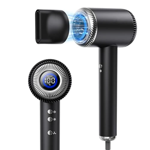 Tijdelijke aanbieding: BESTOPE PRO Haardroger, ionen-haardroger, reisföhn, 6 temperatuurstanden en 5 windsnelheden, kindermodus, zelfreinigende functie, 110.000 omw/min, borstelloze motor, snel drogen van 53.48 € naar 53.48 € (0.00% korting)
