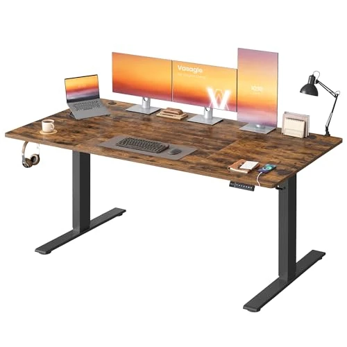Offerta a tempo: VASAGLE Scrivania Regolabile in Altezza, 180 x 80 cm, Porta USB-C - 17% da 149.99 € a 124.79 €