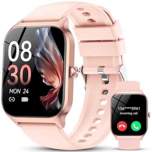 Offerta a tempo: CASCHO Smartwatch Uomo Donna, 1.85'' Orologio Smartwatch con Effettua/Risposta Chiamate, 115+ Sportive Smart Watch con Contapassi/Sonno/Cardiofrequenzimetro, IP68 Fitness Tracker per iOS Android - 78% da 99.99 € a 21.99 €