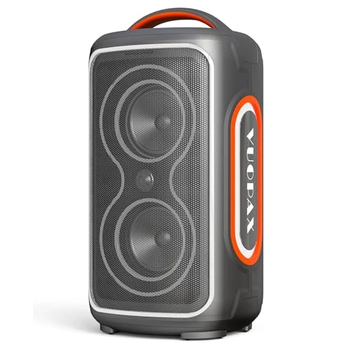 Limitiertes Angebot: VUOPAX Bluetooth Lautsprecher Groß Party 200 watt, Tragbare Musikbox Bluetooth Subwoofer/LED-Lichtshow/IP65 wasserfester Outdoor Lautsprecher/12H Akku/TWS/TF/USB/MIC/AUX, für Party, Backyard von 199.99 EUR auf 169.99 EUR (Spare 15%)