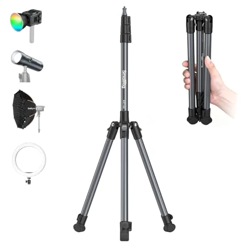 Offerta a tempo: SMALLRIG Supporto per Luci da 74,8"/190 cm, Treppiede Compatto per Torce, Luce ad Anello, Luci Video LED/RGB, Luce COB, Supporto per Illuminazione Pieghevole e Regolabile, Dimensioni 16,9"/43 cm -5475 - 25% da 37.90 € a 28.43 €
